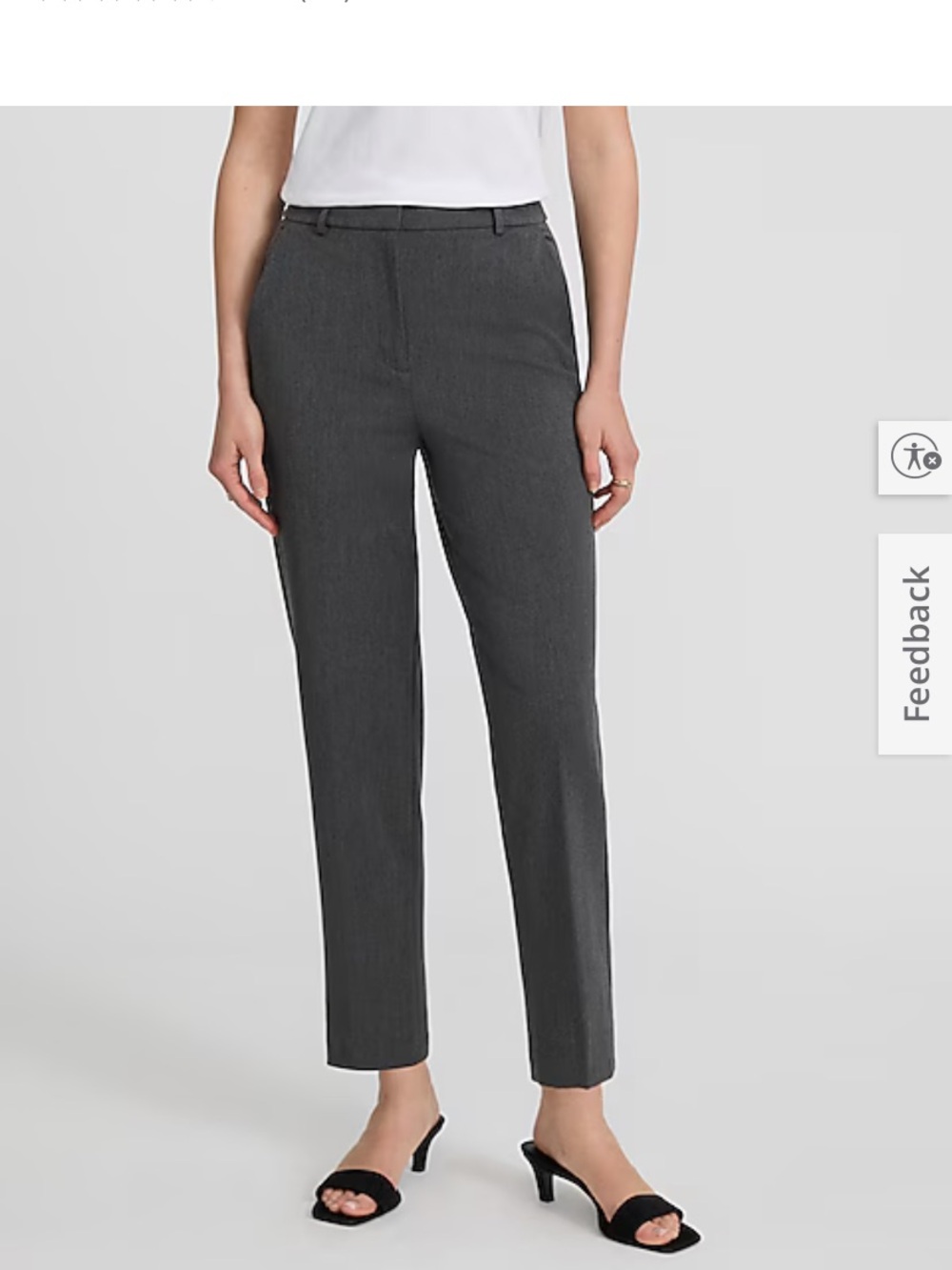 Express Straight-Leg Women’s Pants - Charcoal Gray